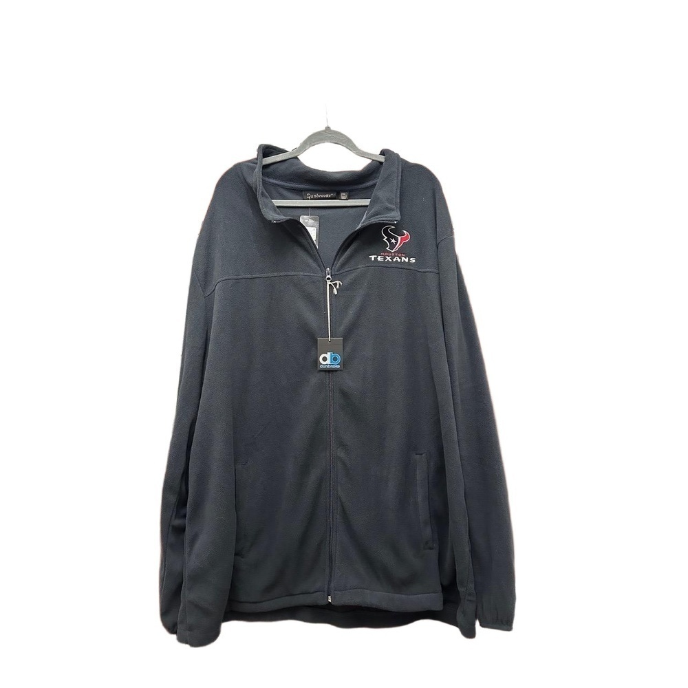 NWT Dunbrooke Mens 3XL Navy Houston Texans Full-Zip Fleece‎ Jacket